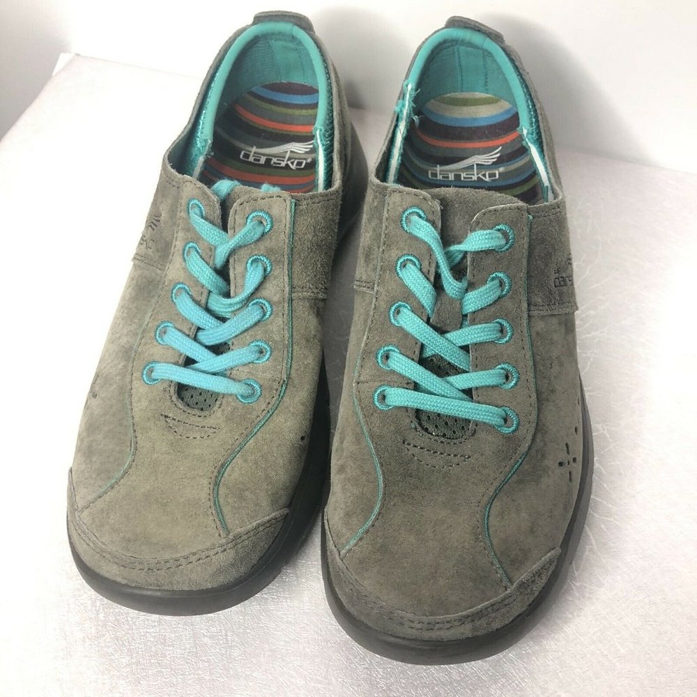 Dansko Gray Teal Women's Shoe Elise EU 36 Leather